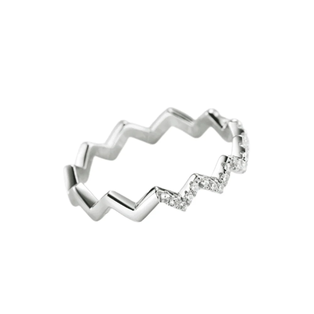 טבעת יוקרה-Silver Rings for Women Real 925 Soild Silver Jewelry – תמונה 2
