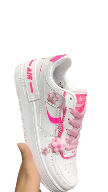 נעלי נייק-Nike Air Force 1 Low Concrete Violet Red – תמונה 3