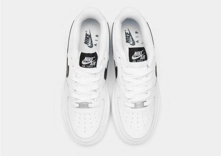 נעלי נייק-Nike Air Force 1 Low BLACK WHITE – תמונה 5