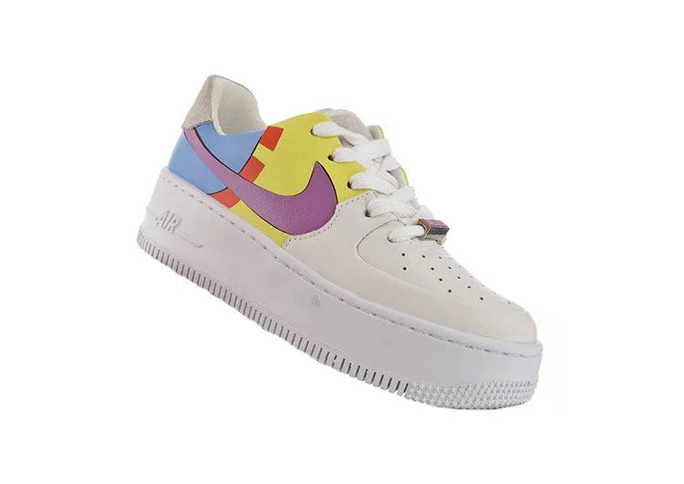 נעלי נייק -Nike Air Force 1 Low Violet Blue-Goldenrod – תמונה 11