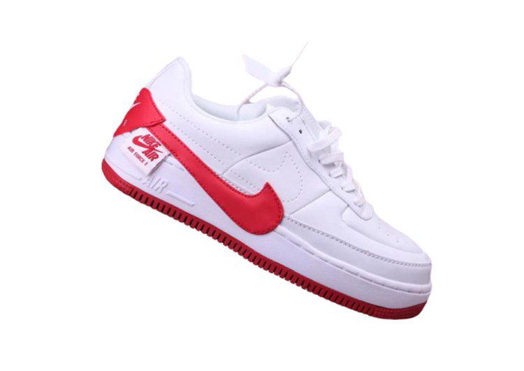 נעלי נייק -Nike Air Force 1 Low WHITE- CARDINAL – תמונה 2