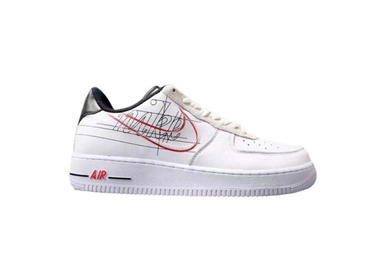 נעלי נייק -Nike Air Force 1 Low WHITE SMOKE – תמונה 2