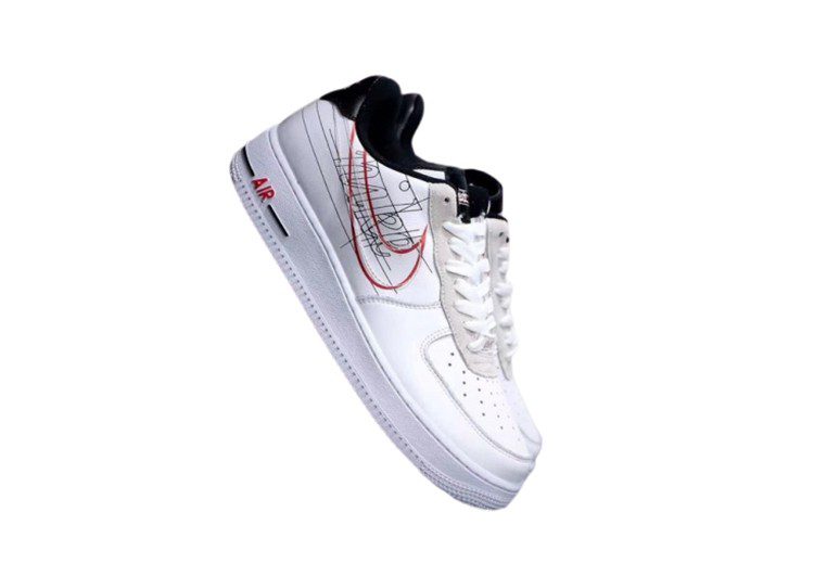 נעלי נייק -Nike Air Force 1 Low WHITE SMOKE – תמונה 10