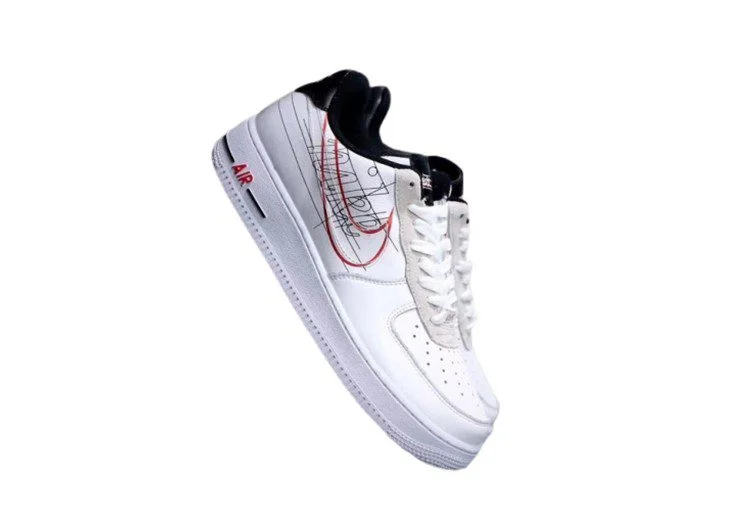 נעלי נייק -Nike Air Force 1 Low WHITE SMOKE – תמונה 10