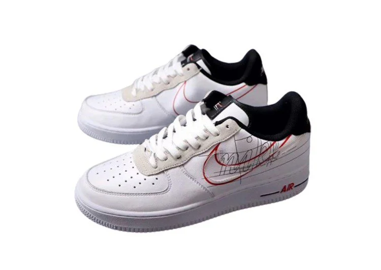 נעלי נייק -Nike Air Force 1 Low WHITE SMOKE – תמונה 3