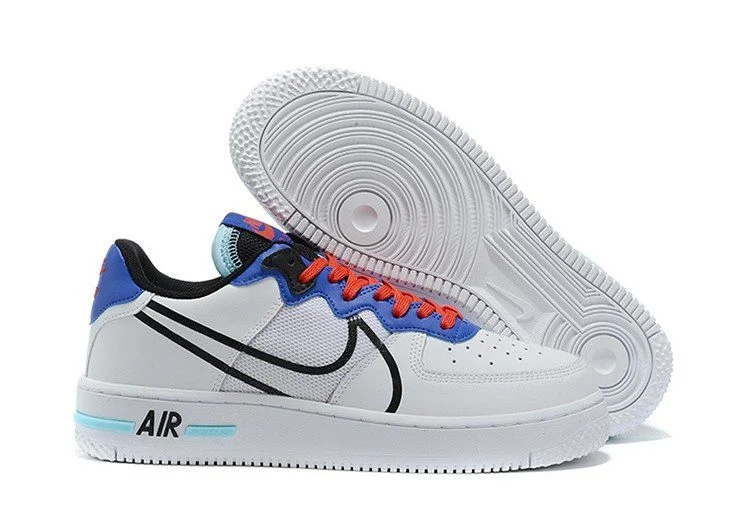 נעלי נייק -Nike Air Force 1 Low - White Blue & Red – תמונה 6