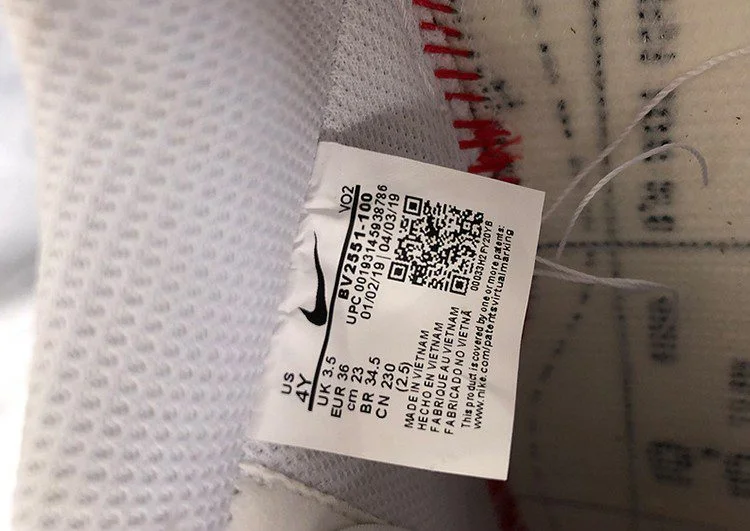נעלי נייק -Nike Air Force 1 Low White-Red – תמונה 12