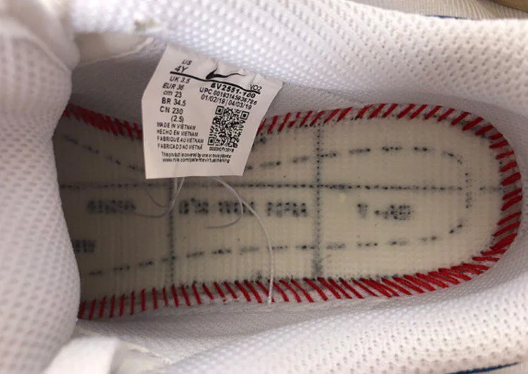 נעלי נייק -Nike Air Force 1 Low White-Red – תמונה 11