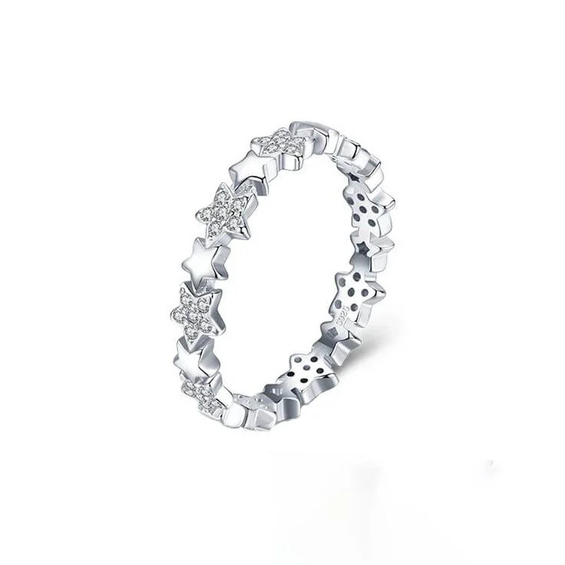 טבעת יוקרה-Silver Rings For Women Fine Jewelry Valentine's Day GIFT