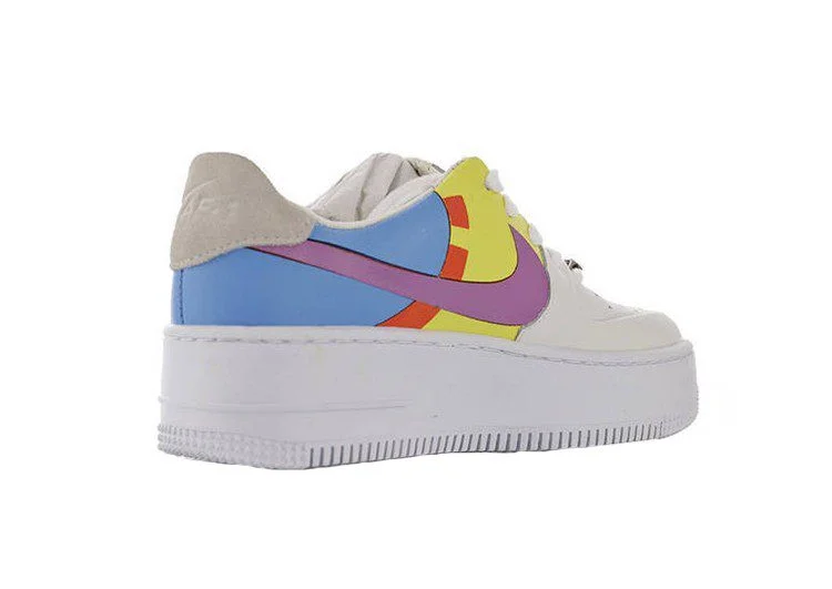 נעלי נייק -Nike Air Force 1 Low Violet Blue-Goldenrod – תמונה 4