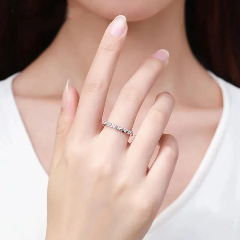 טבעת יוקרה-selver Rings For Women Real 925 Sterling – תמונה 2