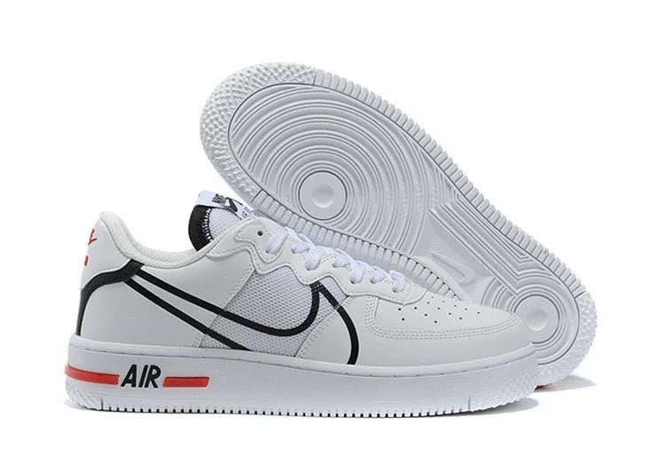נעלי נייק -Nike Air Force 1 Low - Ghost & Black Logo – תמונה 6