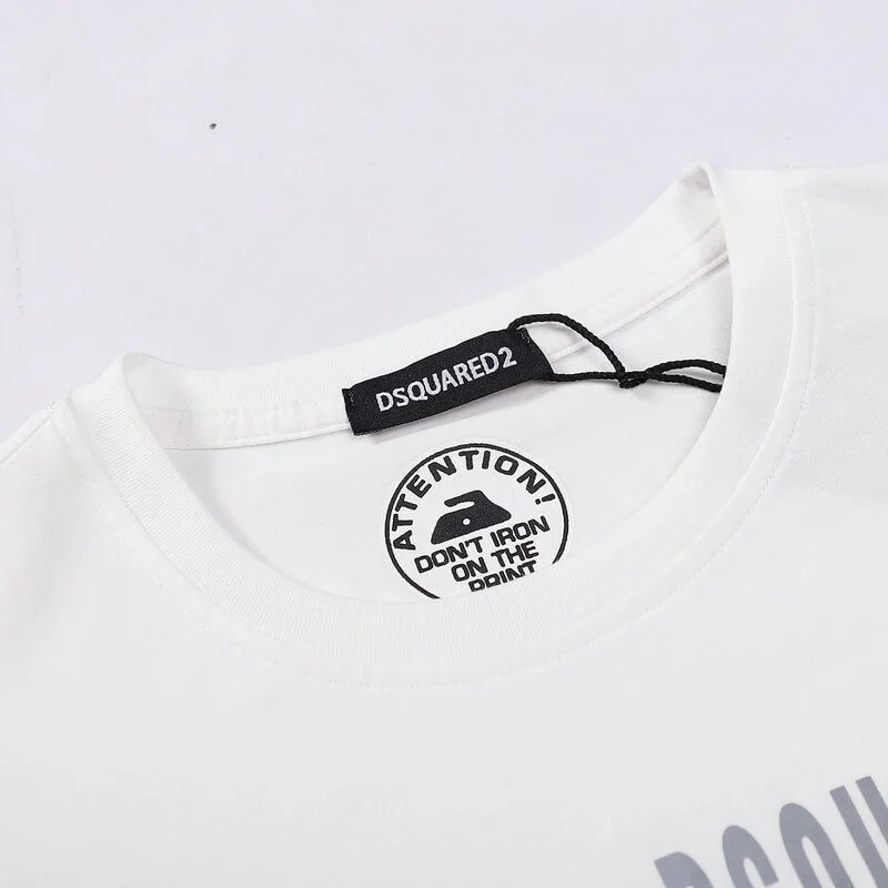 DSQUARED2 TSHIRT MEN SHORT-White & Gray – תמונה 4