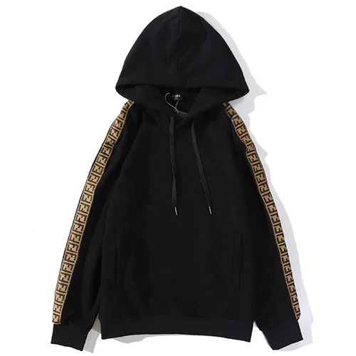 פנדי - FENDI HOODIES - Black & Pale Brown