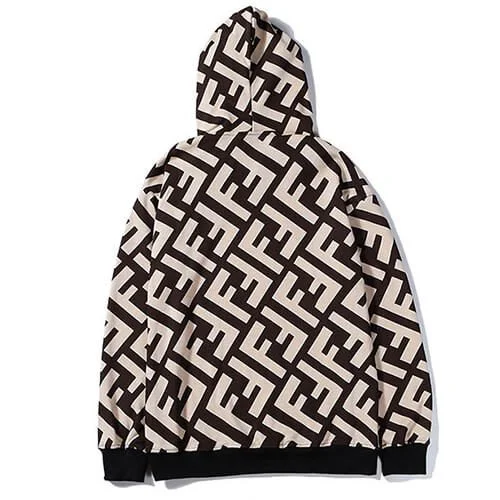 פנדי - FENDI HOODIES - White & Raw Umber – תמונה 2