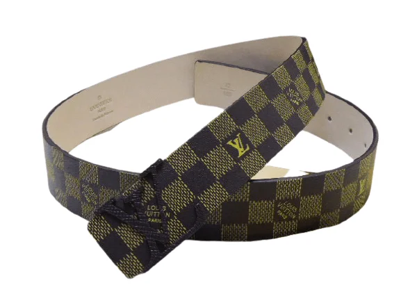 Louis Vuitton-לואי ויטון Belt - Melanzane & Yellow – תמונה 3