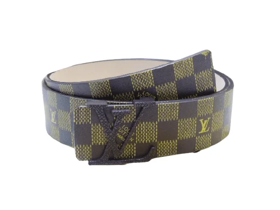 Louis Vuitton-לואי ויטון Belt - Melanzane & Yellow – תמונה 2