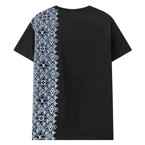Louis Vuitton-לואי ויטון TSHIRT - Black Wild Blue Yonder & White – תמונה 2