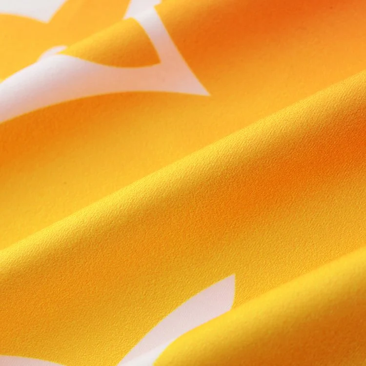 Louis Vuitton-לואי ויטון TSHIRT - ORG Yellow & white – תמונה 4