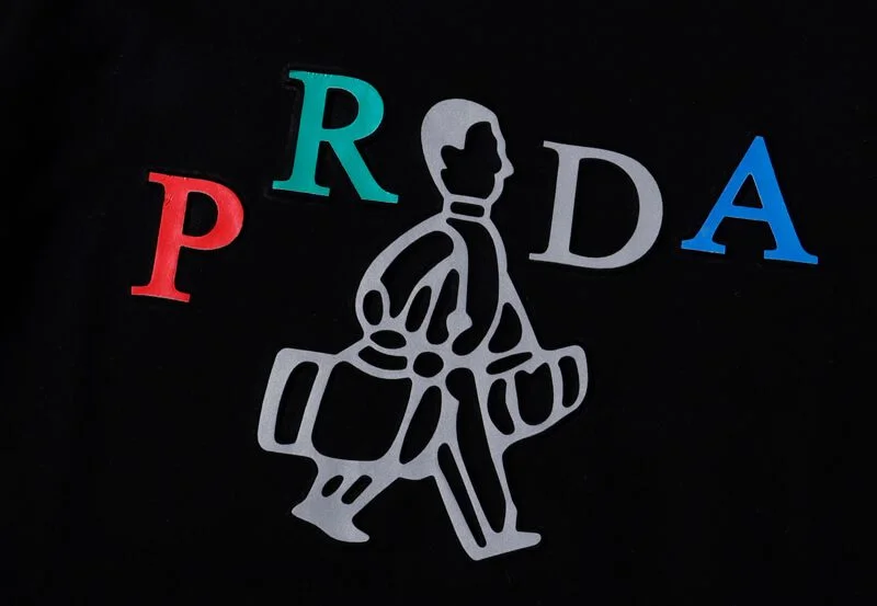 פראדה-PRADA TSHIRT POLO SHORT MEN - Black Mix – תמונה 4