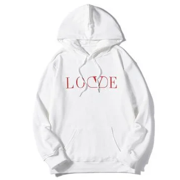 ולנטינו-VALENTINO HOODIES - White & Red