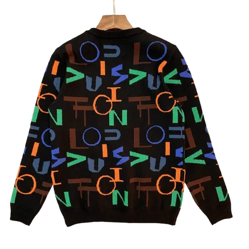 Louis Vuitton-לואי ויטון Sweter - Black Mix – תמונה 2