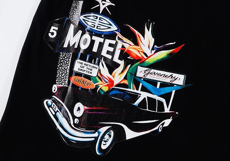ג'יבנשי-GIVENCHY TSHIRT MEN - Black – תמונה 4