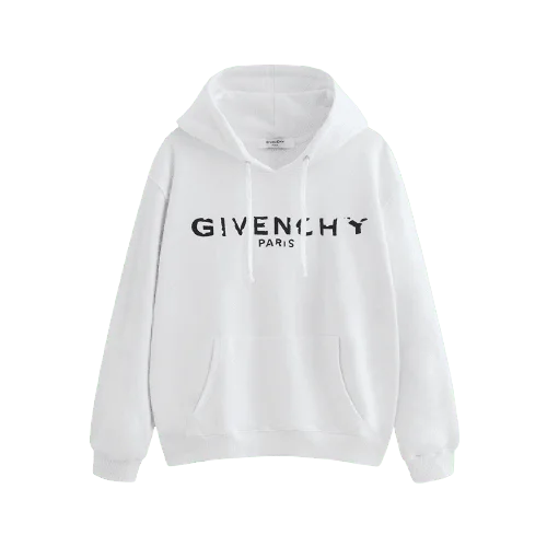 ג'יבנשי-GIVENCHY HOODIES - White & Black Logo