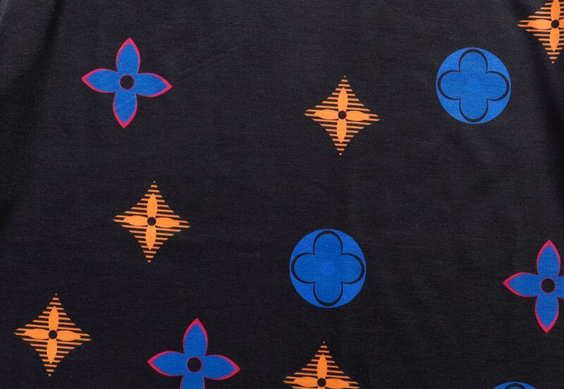Louis Vuitton-לואי ויטון TSHIRT - Black & Blue Mix – תמונה 3
