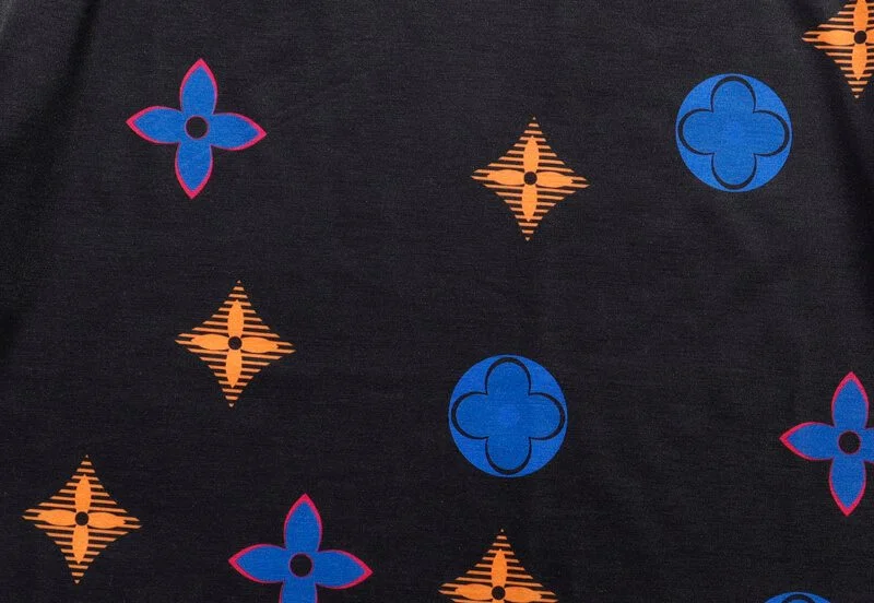 Louis Vuitton-לואי ויטון TSHIRT - Black & Blue Mix – תמונה 3
