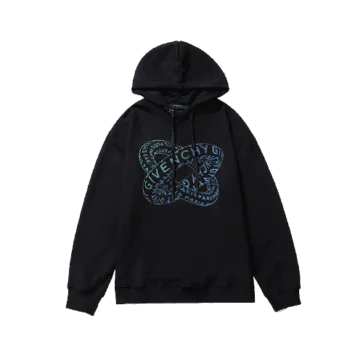 ג'יבנשי-GIVENCHY HOODIES - Black Blue Combo
