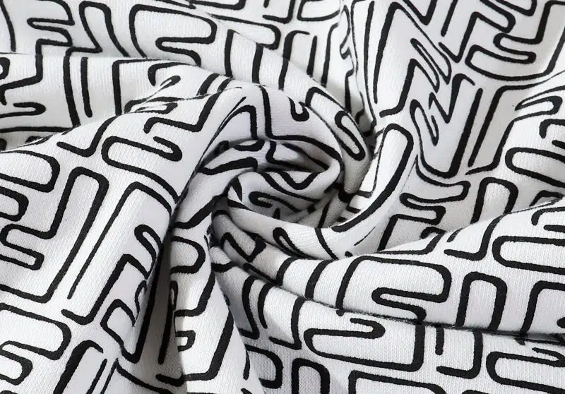 פנדי - FENDI Hoodie - White & Black – תמונה 3