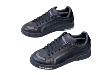 דולצ'ה וגבאנה-D&G Shoes - Black & Gray
