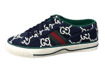 גוצ'י - GUCCI Shoe - Navy Blue & White