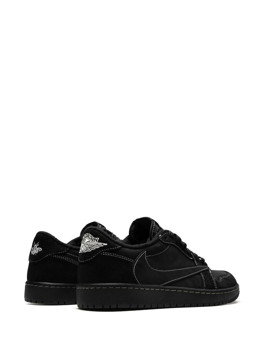 נעלי נייק-NIKE AIR JORDAN 1 LOW - BLACK Travis Scott – תמונה 3