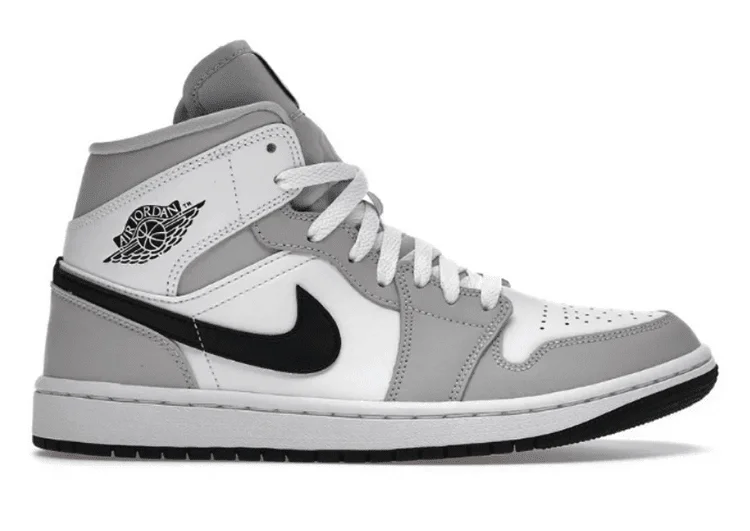 נעלי נייק-Nike Air Jordan 1 Mid Light Smoke W 2021