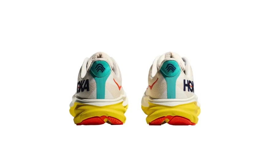 נעלי הוקה-HOKA ONE ONE Clifton 9 WHITE YELLOW – תמונה 4