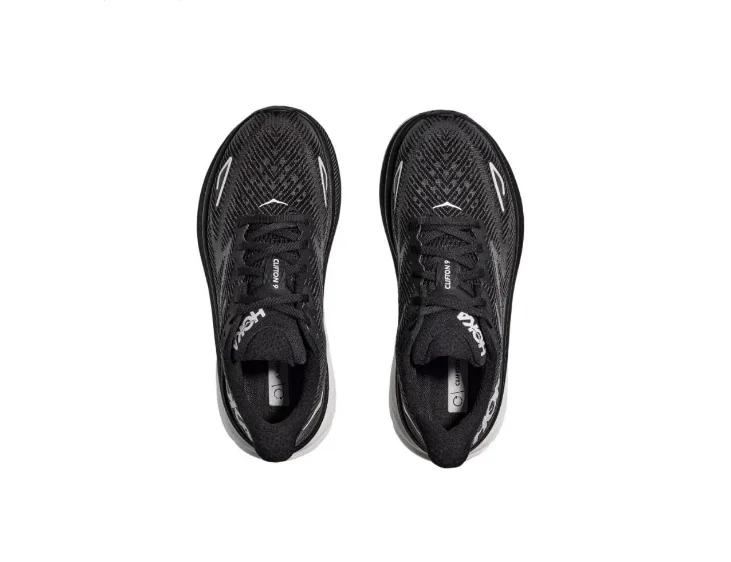 נעלי הוקה-HOKA ONE ONE Clifton 9 White Black – תמונה 4