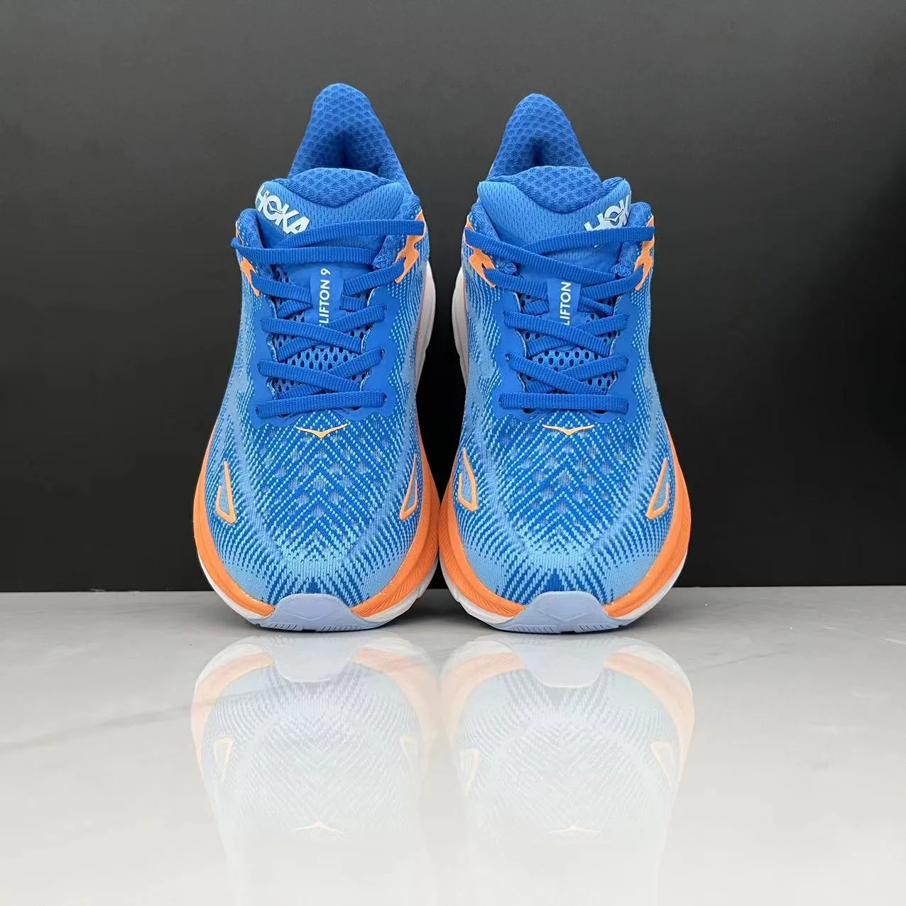 נעלי הוקה-HOKA ONE ONE Clifton 9 White Blue – תמונה 10