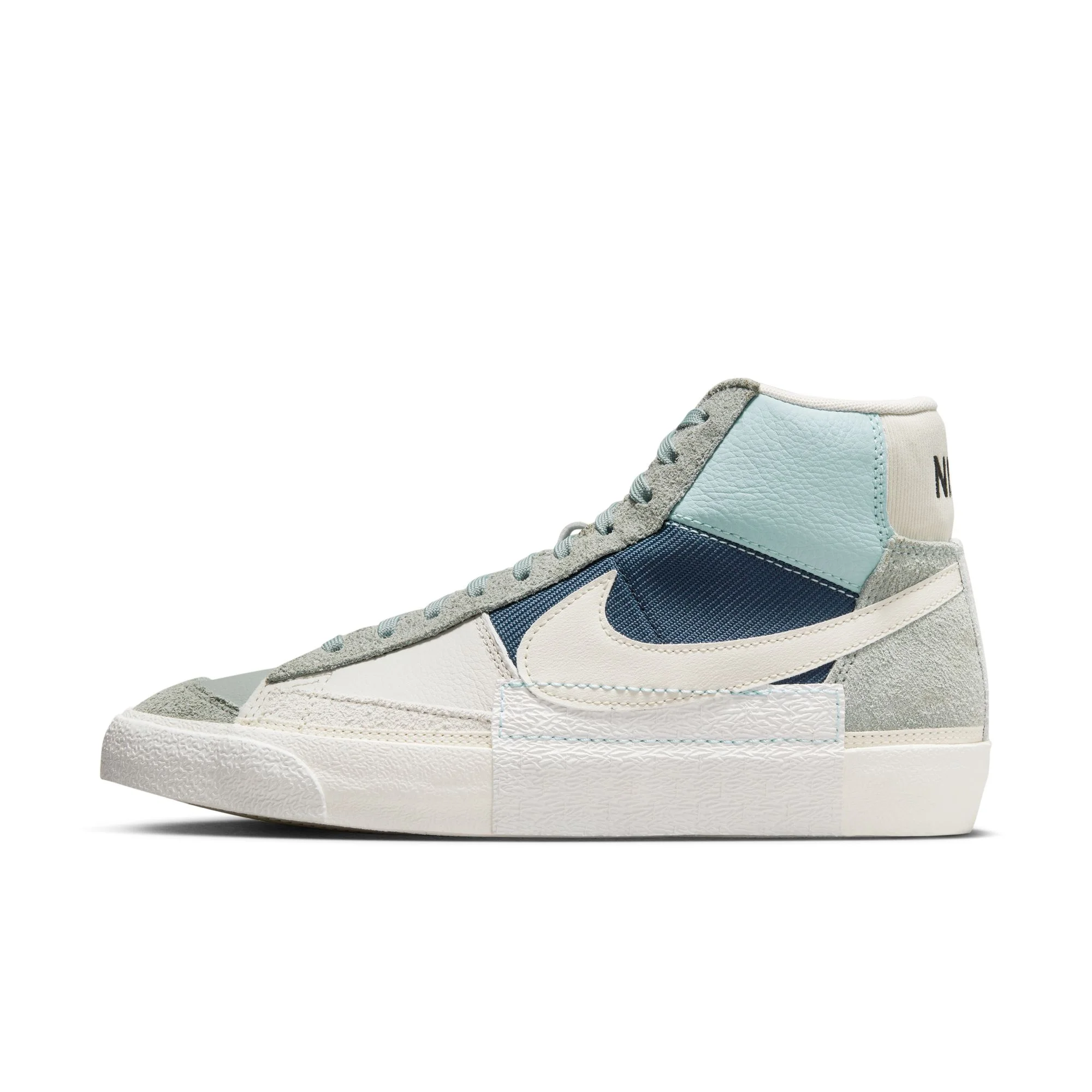 נייק בלייזר גבוהות- NIKE BLAZER MID '77 MICA GREEN LIGHT BONE – תמונה 4