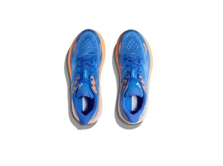 נעלי הוקה-HOKA ONE ONE Clifton 9 White Blue – תמונה 4