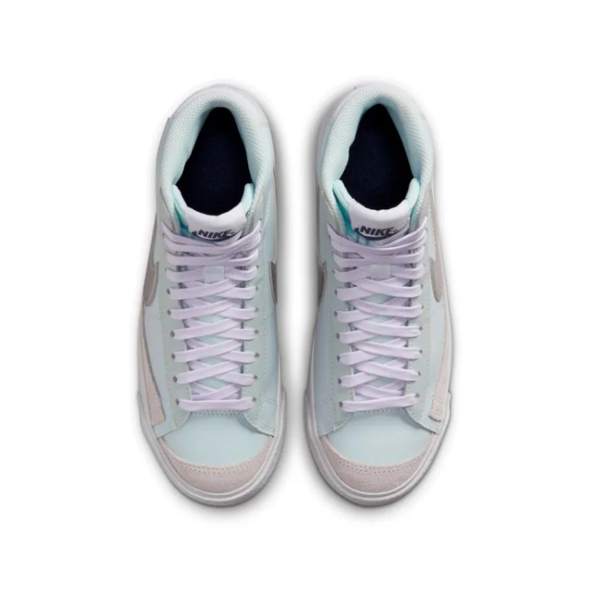 נייק בלייזר גבוהות- NIKE BLAZER MID '77 WHITE THUNDER BLUE – תמונה 4