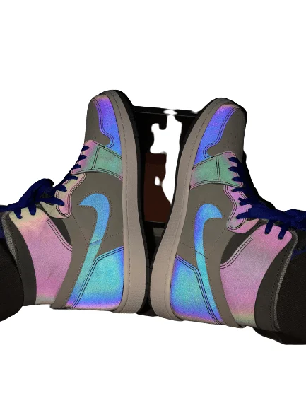 נייק ג'ורדן-Nike Air jordan 1 Mid -High Reflective – תמונה 4