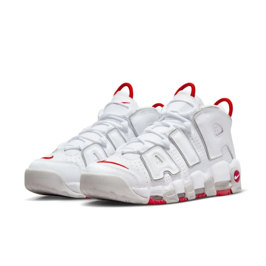 נייק אפטמפו סניקרס לגברים NIKE AIR MORE UPTEMPO '96 WHITE – תמונה 3