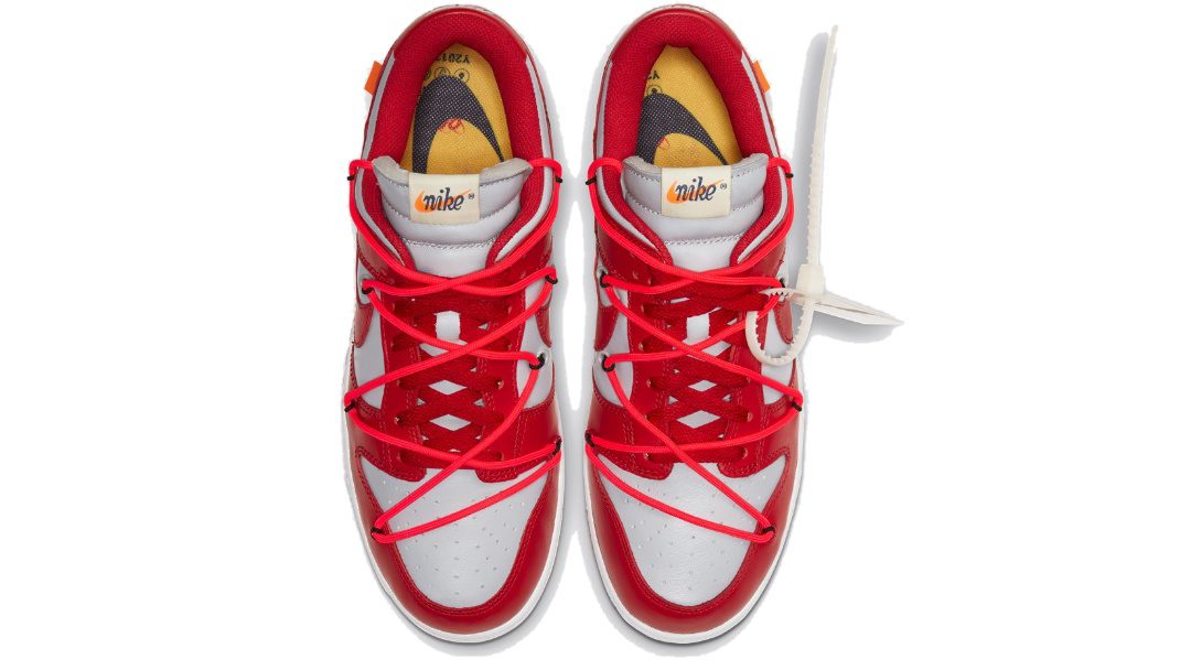 NIKE Dunk low offwhite University red – תמונה 2