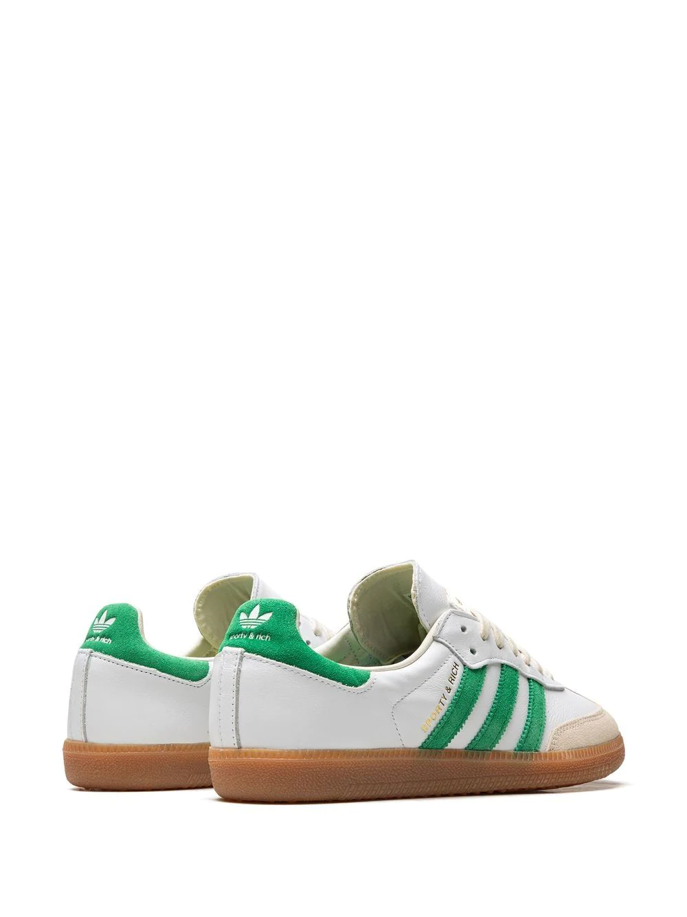 נעלי אדידס סמבה- x Sporty & Rich Samba low-top sneakers – תמונה 3