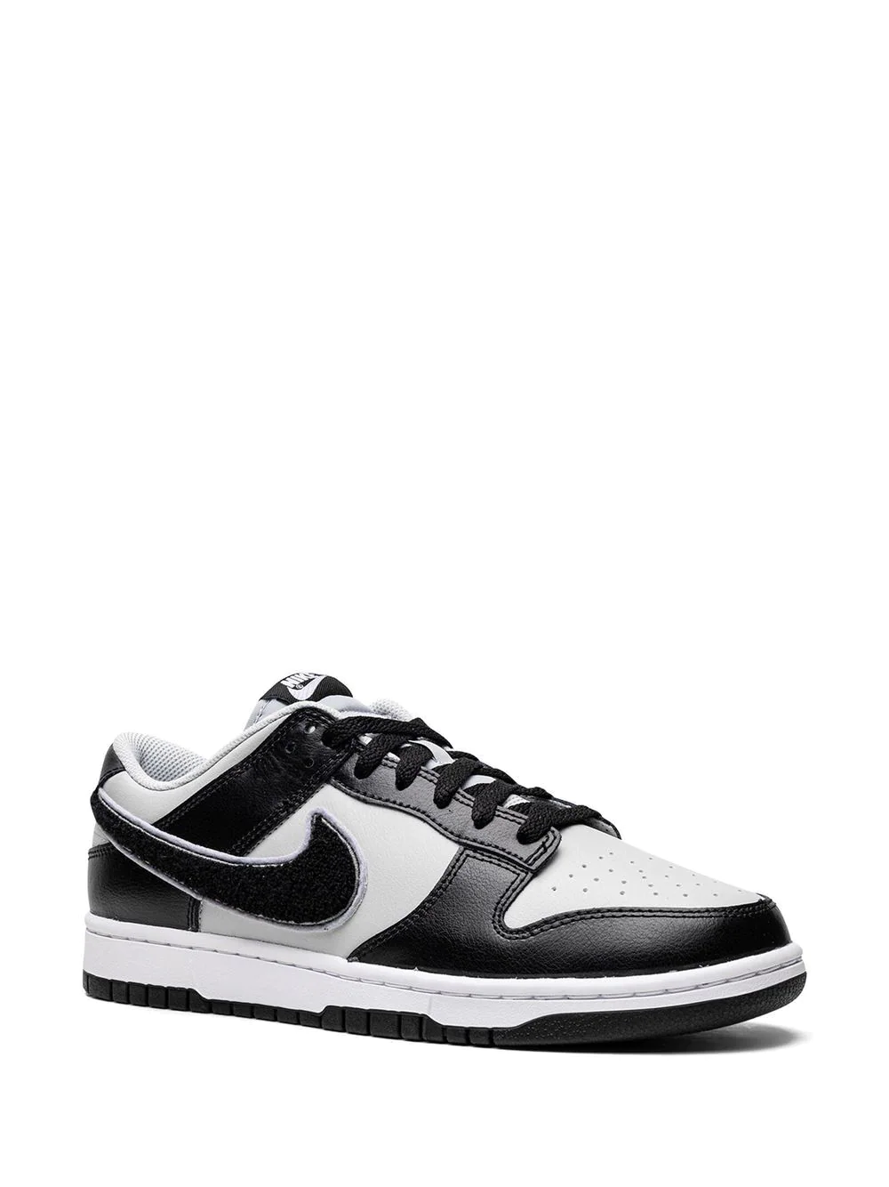 NIKE Dunk Low "Chenille Swoosh Black Grey" sneakers – תמונה 2