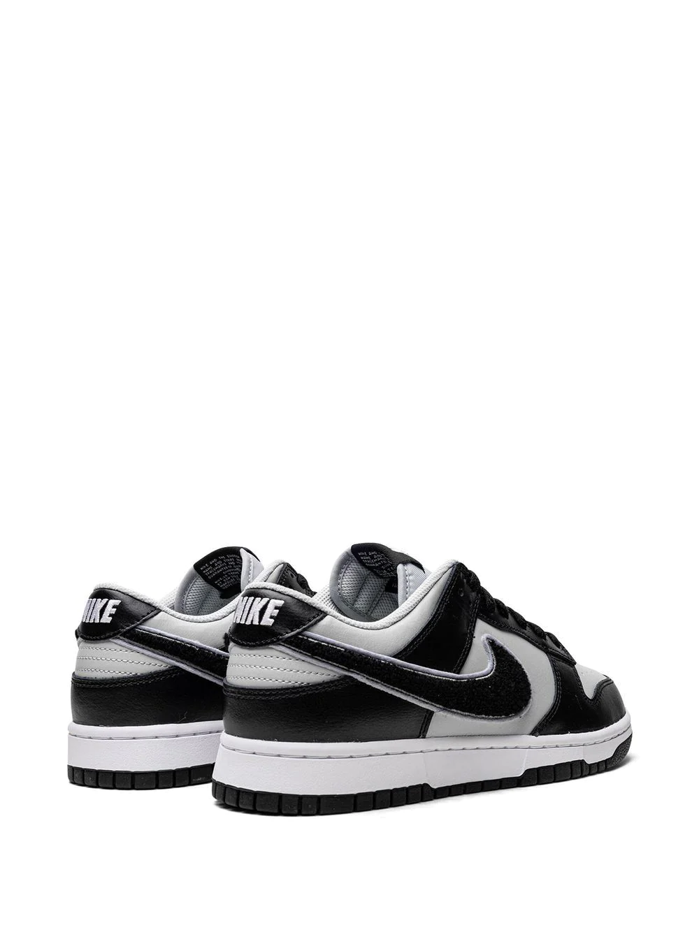 NIKE Dunk Low "Chenille Swoosh Black Grey" sneakers – תמונה 3