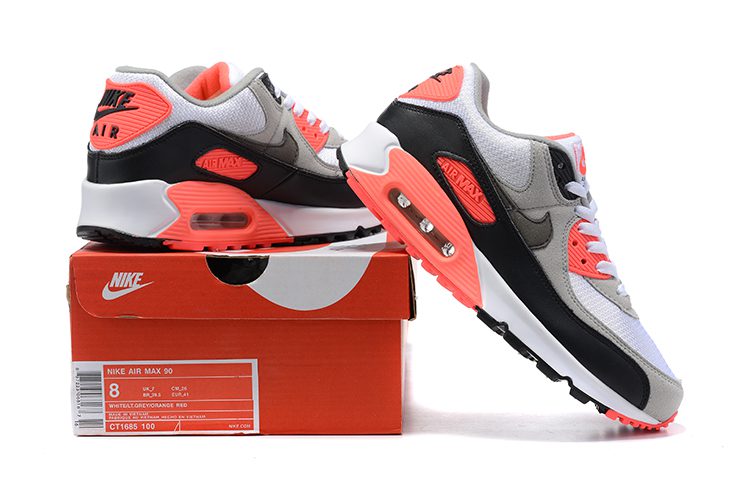 NIKE AIR MAX 90 NEW STYLE MIX WHITE AND ORANGE – תמונה 5