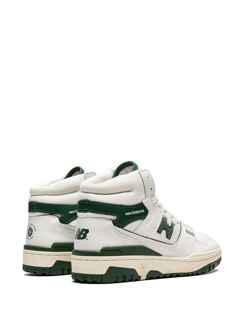 ניו באלאנס - New Balance 650 R "Aime Leon Dore White Green" sneakers – תמונה 3
